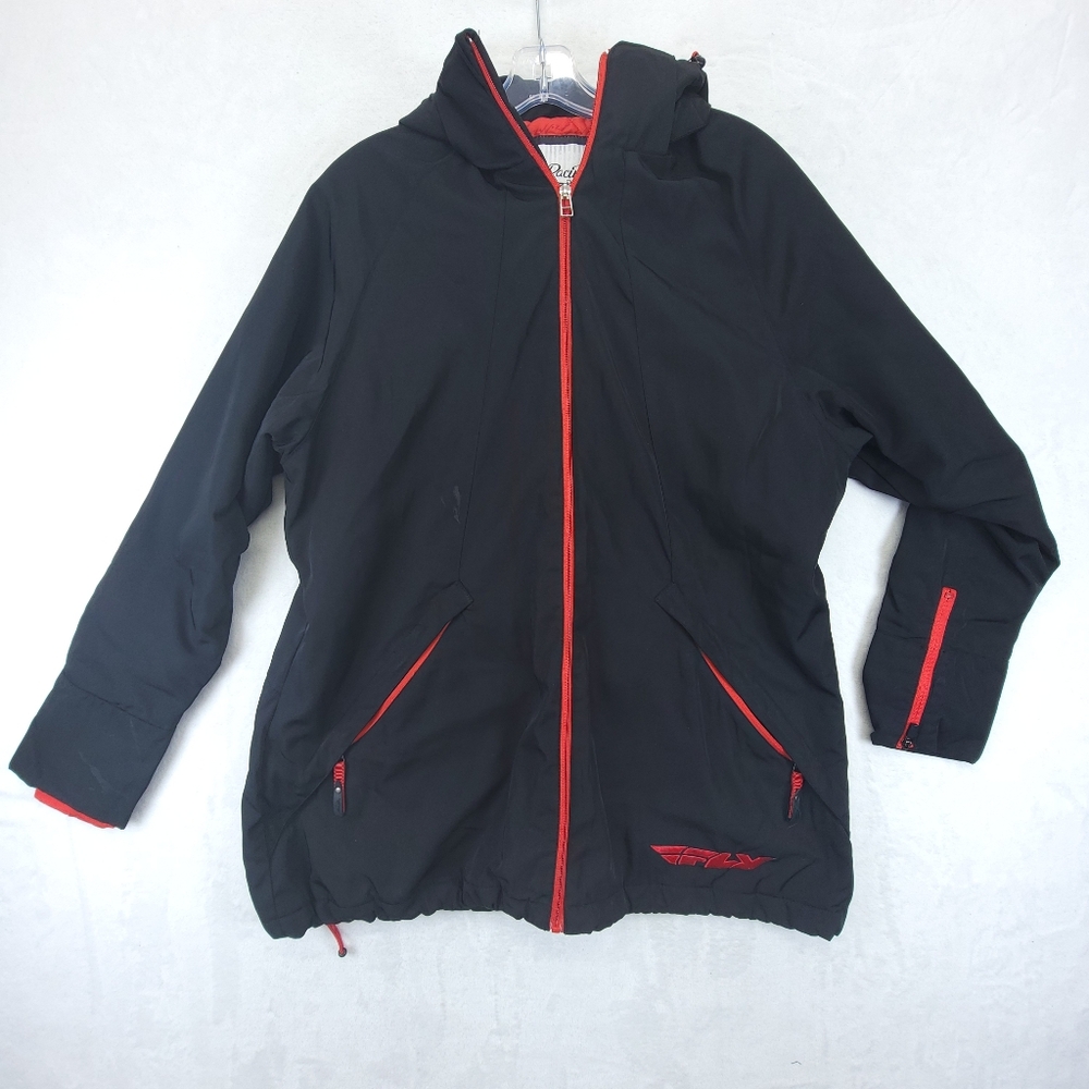 FLY Racing Women's Insulated Haley Red Black Jacket Size XL *Replaced Zipper*